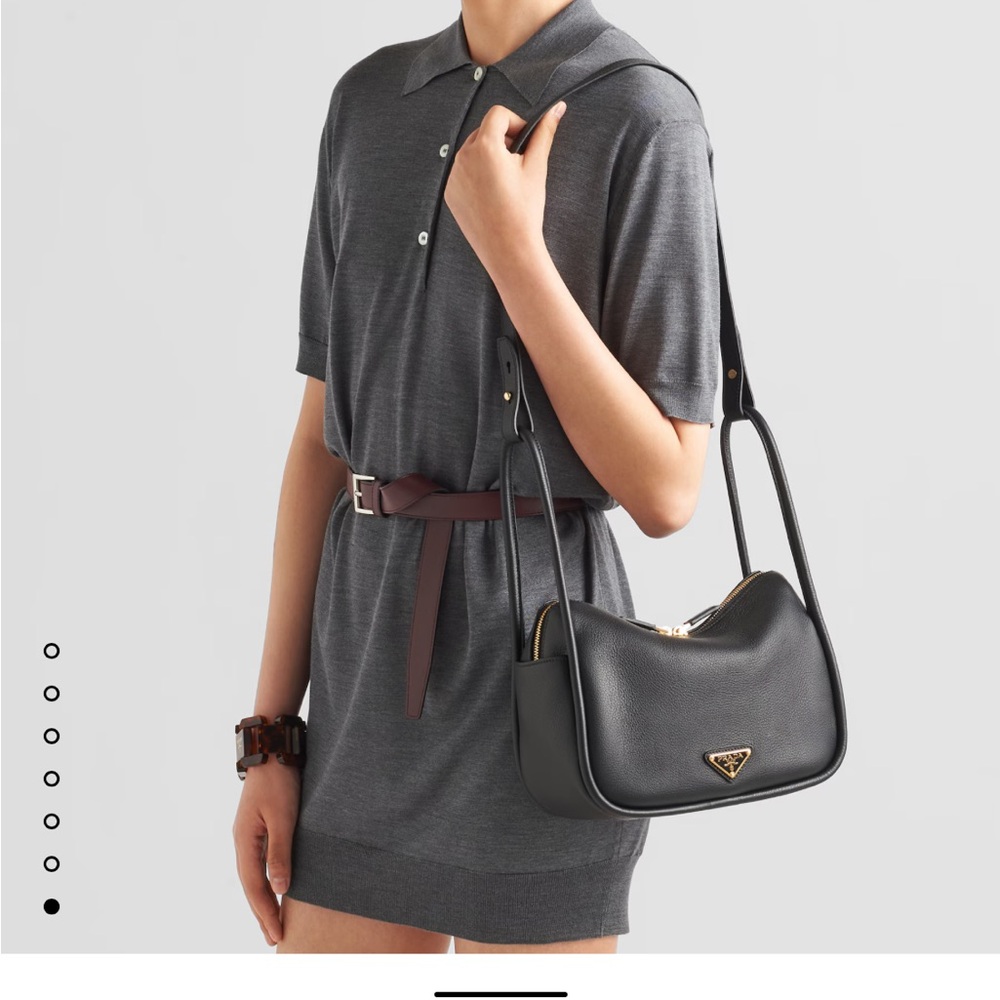 Prada darling leather handbag black - Picture 3 of 5